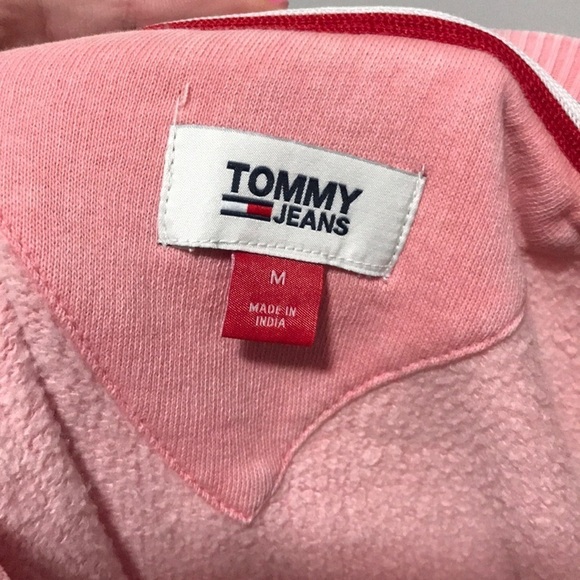 Tommy Jeans Logo Sweatshirt Pink Crew Hilfiger - Picture 5 of 5